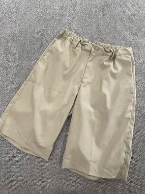 Nike Boys Elastic Waist DriFit Khaki Shorts